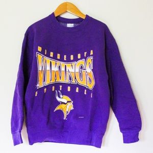 Purple Vikings Retro Crew Neck Sweatshirt